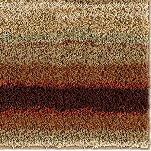 Orian Rugs Impressions Shag Sundown Area Rug, 7'10" x 10'10", Red