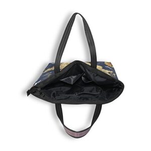 My Daily Women Tote Shoulder Bag Compass Anchor Gull Treasure Island Handbag Large