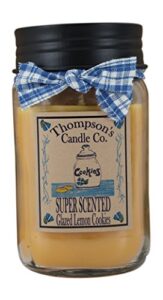 thompson’s candle co glazed lemon cookies mason jar candles