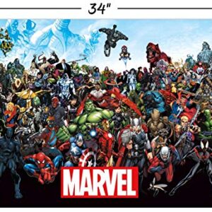 Trends International Marvel Comics The Lineup Wall Poster 22.375" x 34" for Playroom