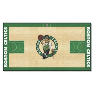 fanmats 9205 nba boston celtics court nylon court runner 30 inch x 54 inch