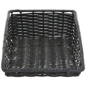 hubert® black tapered produce basket – 11 1/2″l x 18″d x 1 1/2″ to 5″h