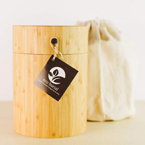 eco burial: biodegradable urn, burial urn, bamboo urn