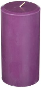 northern lights candles plum orchid & dahlia fragrance palette pillar candle, 3 x 6