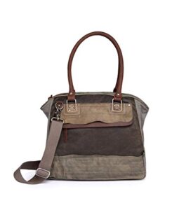 tsd brand tapa canvas satchel bag (grey)