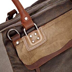 TSD Brand Tapa Canvas Satchel Bag (Grey)