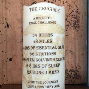 CRUCIBLE CANDLE-EGA- United States Marine Corps (USMC) moving flame Personalized