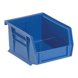 quantum qus210bl ultra stack and hang bin, 5-3/8″ length x 4-1/8″ width x 3″ height, blue, pack of 24