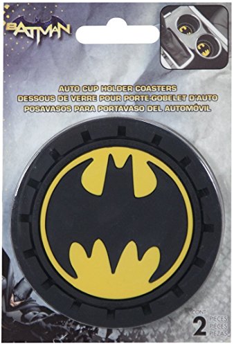 Plasticolor 001960R01 Batman Auto Car Truck SUV Cup Holder Coaster 2-Pack