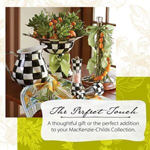 MacKenzie-Childs Courtly Check Enamel Pitcher, Kitchen Counter Decor for Water, Flowers, and More