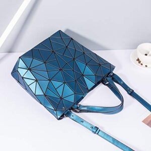 Geometric Luminous Purses and Handbags Holographic Reflective Crossbody Bag Wallet Flash Rainbow Tote NO.6