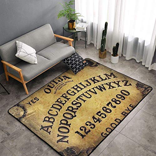 Dangerous Magical Game Ouija Board Pattern Area Rug, Bedroom Living Room Kitchen Rug, Doormat Floor Mat Standing Mat, Children Play Rug Carpet Bathroom Rug Mat, Throw Rugs Carpet Yoga Mat