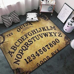 Dangerous Magical Game Ouija Board Pattern Area Rug, Bedroom Living Room Kitchen Rug, Doormat Floor Mat Standing Mat, Children Play Rug Carpet Bathroom Rug Mat, Throw Rugs Carpet Yoga Mat