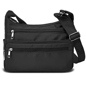 volganik rock crossbody bag for women waterproof messenger shoulder bag casual nylon purse handbag multi pocket lightweight travel bag