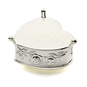 Engravable Heart Shaped Jewelry Box for Bridal Attendant