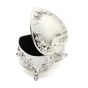 Engravable Heart Shaped Jewelry Box for Bridal Attendant