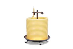 candle by the hour 20561b 144-hour candle, eco-friendly natural beeswax with cotton wick,yellow