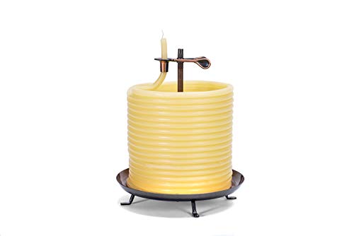 Candle by the Hour 20561B 144-Hour Candle, Eco-friendly Natural Beeswax with Cotton Wick,Yellow