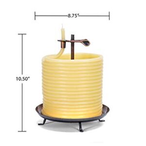 Candle by the Hour 20561B 144-Hour Candle, Eco-friendly Natural Beeswax with Cotton Wick,Yellow