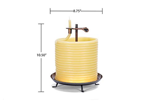 Candle by the Hour 20561B 144-Hour Candle, Eco-friendly Natural Beeswax with Cotton Wick,Yellow