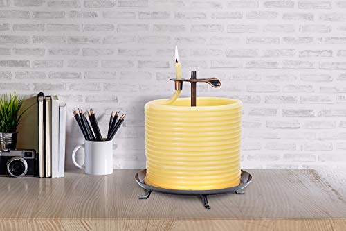 Candle by the Hour 20561B 144-Hour Candle, Eco-friendly Natural Beeswax with Cotton Wick,Yellow