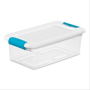 clear latching storage box – 6 quart