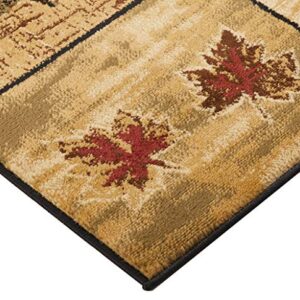 Rug Empire Rustic Lodge River Run Cabin 5X7 Area Rug, 5'3x7'3