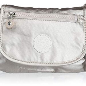 Kipling Sabian Mini Crossbody Bag-Small Cross Body Purse, Metallic Glow, 7.75"L x 5.75"H x 3.5"D