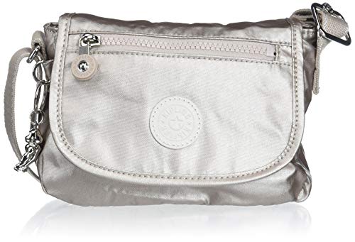 Kipling Sabian Mini Crossbody Bag-Small Cross Body Purse, Metallic Glow, 7.75"L x 5.75"H x 3.5"D