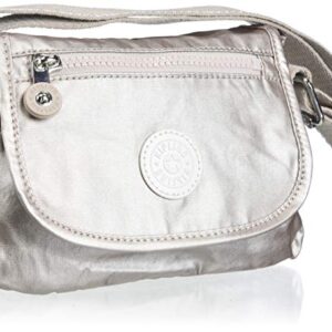 Kipling Sabian Mini Crossbody Bag-Small Cross Body Purse, Metallic Glow, 7.75"L x 5.75"H x 3.5"D