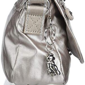 Kipling Sabian Mini Crossbody Bag-Small Cross Body Purse, Metallic Glow, 7.75"L x 5.75"H x 3.5"D