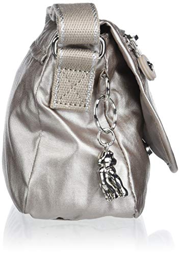 Kipling Sabian Mini Crossbody Bag-Small Cross Body Purse, Metallic Glow, 7.75"L x 5.75"H x 3.5"D