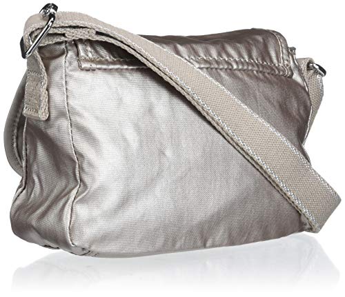 Kipling Sabian Mini Crossbody Bag-Small Cross Body Purse, Metallic Glow, 7.75"L x 5.75"H x 3.5"D