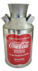 the tin box company coke replica milk can, red, 4-1/4 x 8″ – 666217