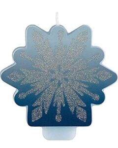 amscan frozen 2 glitter and decal birthday candle
