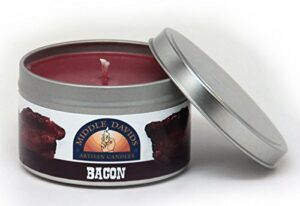 middle davids candles bacon man candle – 6.5 ounce