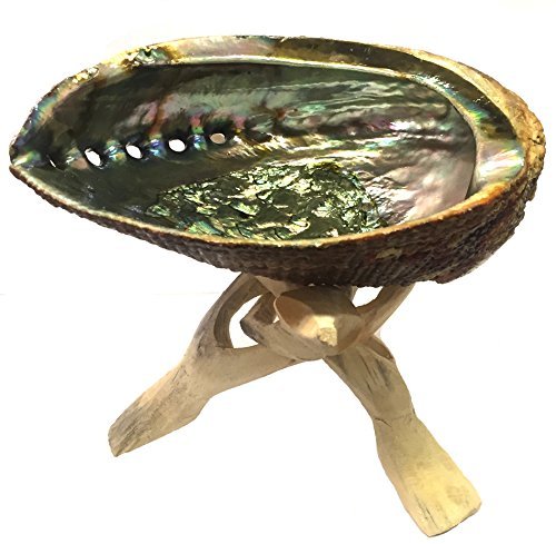 Abalone Shell or Crystal Ball Stand Tripod 6" by New Age Imports, Inc.