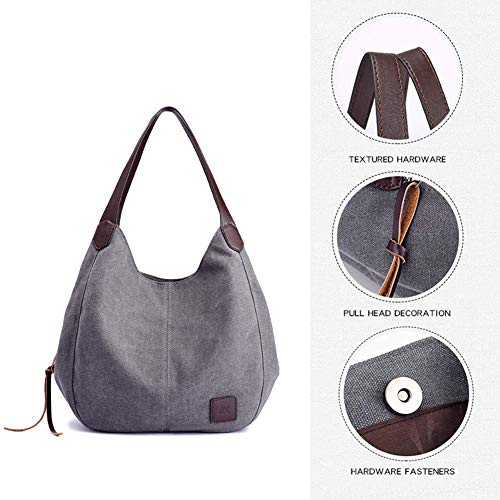 Chikencall Women's Canvas Purses And Handbags Totes Shoulder Bags Western Vintage Casual Hobo Handbags For Ladies