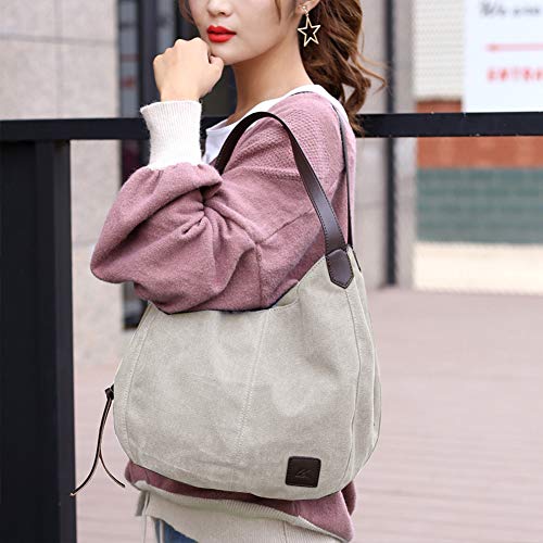 Chikencall Women's Canvas Purses And Handbags Totes Shoulder Bags Western Vintage Casual Hobo Handbags For Ladies