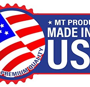 MT Products 4” Blank Off-White Heavyweight Cardboard Square Coasters for Your Beverages 2 MM Thickness (100 Pieces) - Made in The USA