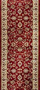 Well Woven Barclay Sarouk Red Traditional Area Rug 2'3" X 7'3" Runner