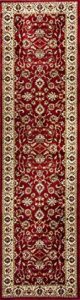 well woven barclay sarouk red traditional area rug 2’3″ x 7’3″ runner
