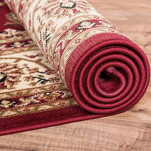 Well Woven Barclay Sarouk Red Traditional Area Rug 2'3" X 7'3" Runner