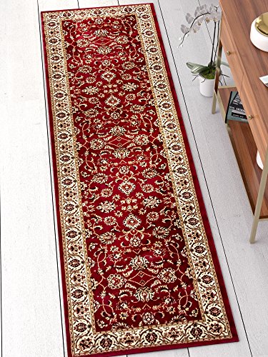 Well Woven Barclay Sarouk Red Traditional Area Rug 2'3" X 7'3" Runner