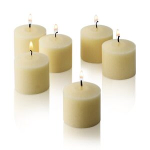 french vanilla scented candles – bulk set of 72 scented votive candles – 10 hour burn time – made in the usa