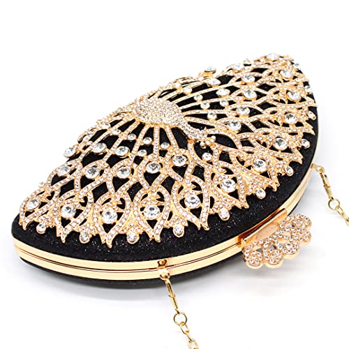 Luxury Women Evening Bags Peacock Designe Crystal Women Party Clutch Fashion Bridal Wedding Handbag