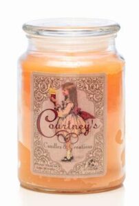 courtney’s candles orange blossom maximum scented 26oz large jar candle