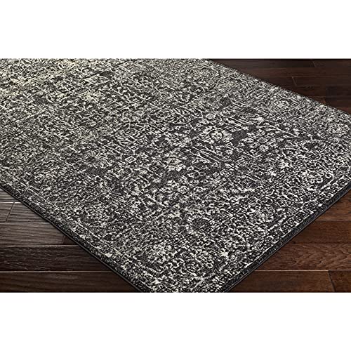 Gustavo Charcoal Updated Traditional Area Rug 2'7" x 7'3