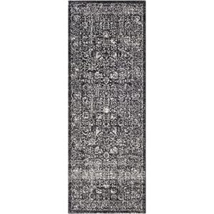 Gustavo Charcoal Updated Traditional Area Rug 2'7" x 7'3