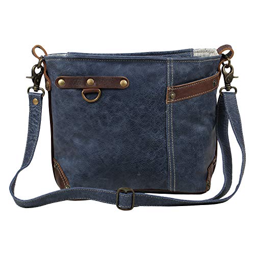 Myra Bag Rivet Upcycled Leather Shoulder Bag S-1576